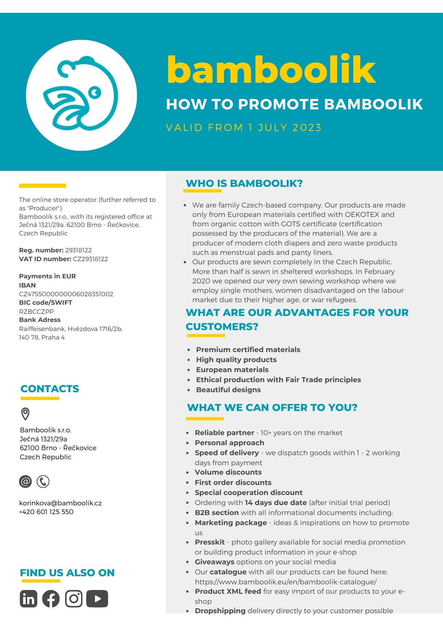 Promotion of Bamboolik